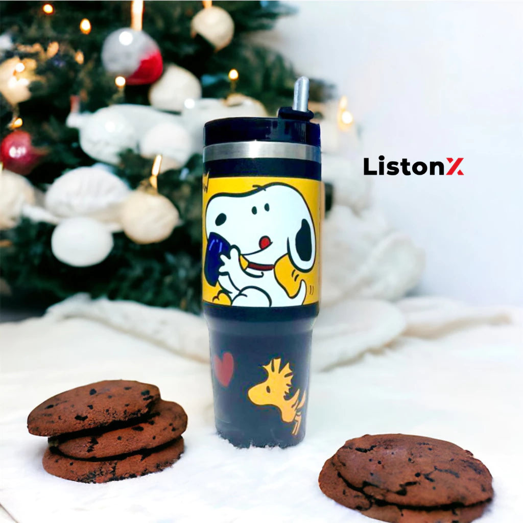 ListonX 3D Cartoons thermos cup - Perfect for school, work, travel, or home use