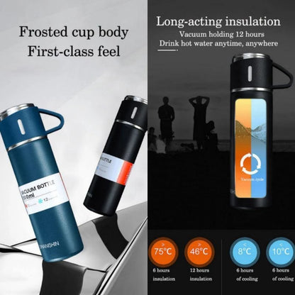 ListonX Thermos Cup Set 500ml - Keep Your Drink 12H Hot & Cold