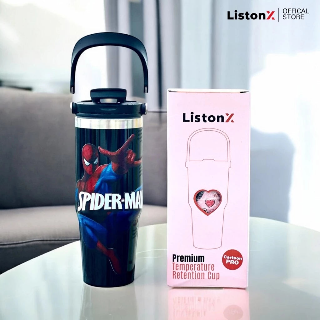 ListonX 3D Cartoons thermos cup - Perfect for school, work, travel, or home use