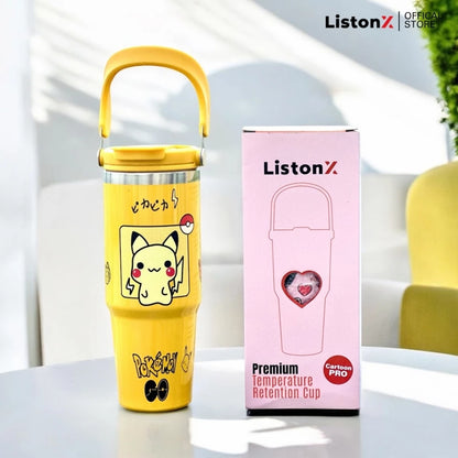 ListonX 3D Cartoons thermos cup - Perfect for school, work, travel, or home use