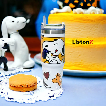 ListonX 3D Cartoons thermos cup - Perfect for school, work, travel, or home use